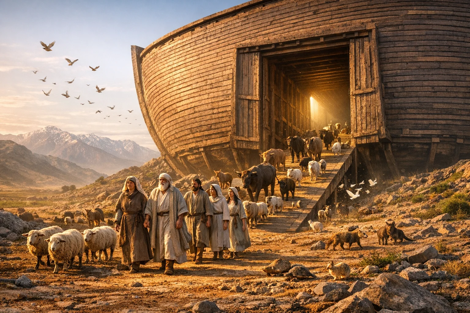 The Earth Is Dry and Life Emerges