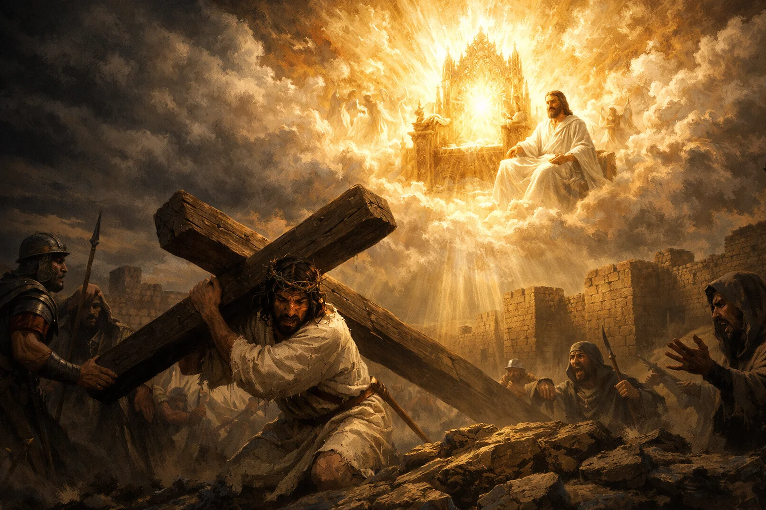 The Cross Endured, the Throne Attained