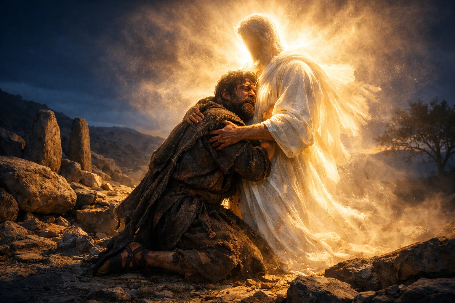 Jacob Wrestling at Bethel