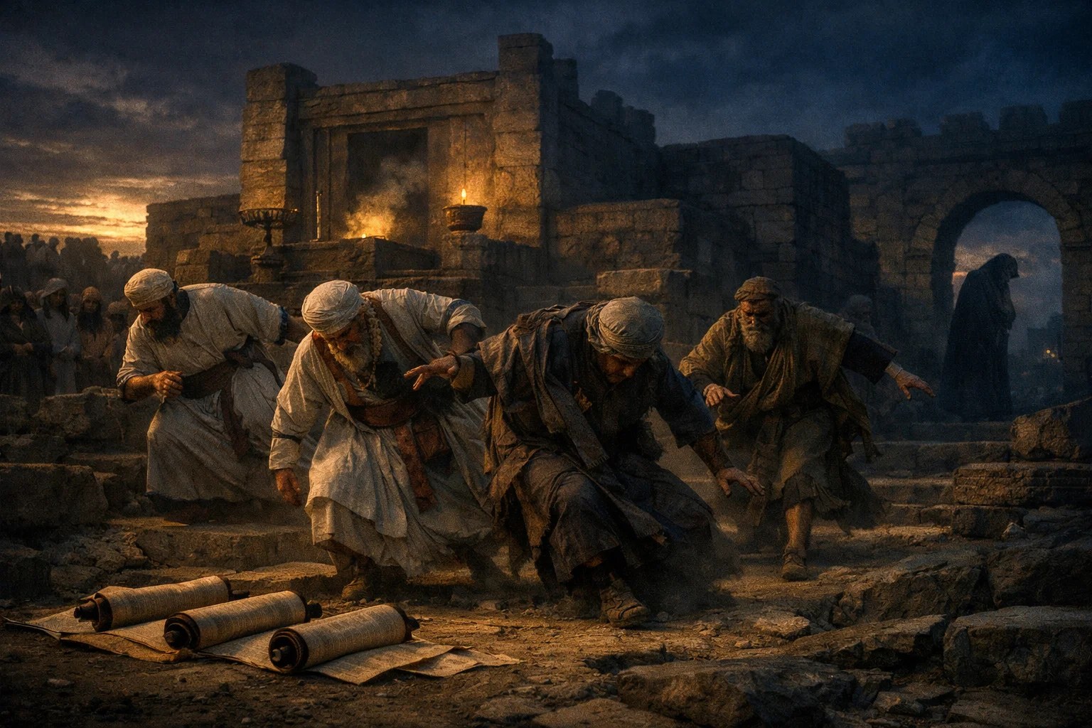 Priests and Prophets Stumble in Darkness