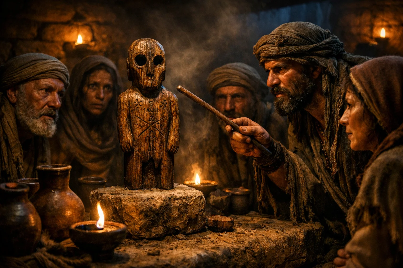 Consulting the Wooden Idol