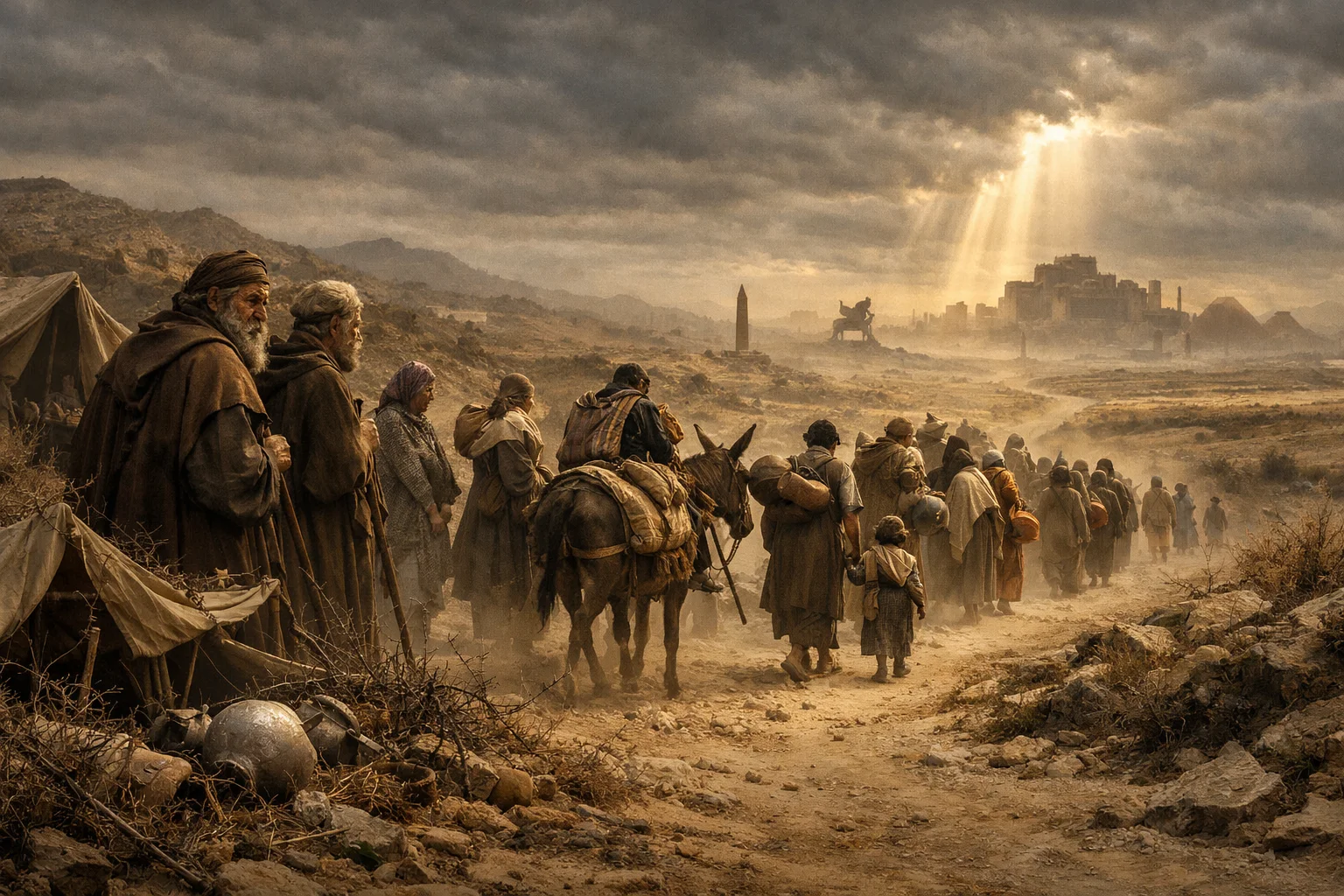 Exiles Driven Toward Egypt and Assyria