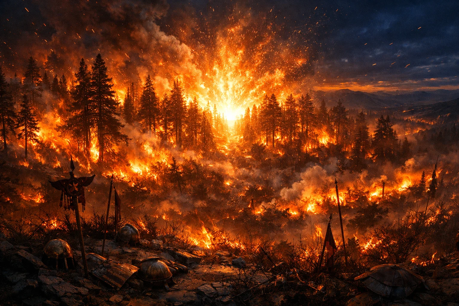 Fire in the Forest of Assyria