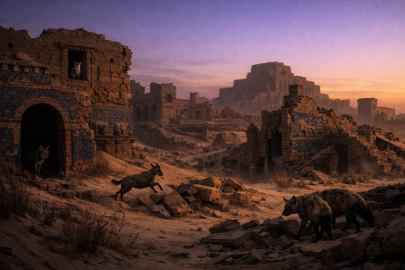 Babylon Becomes a Desert Ruin