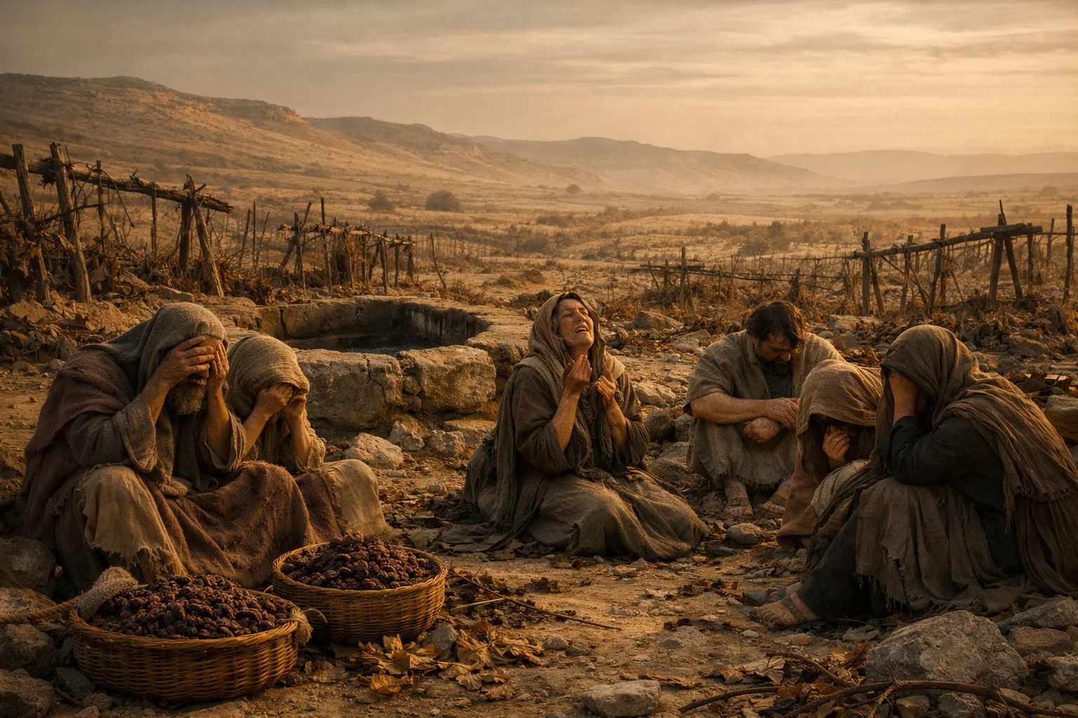 Moab Wails Over Withered Vines