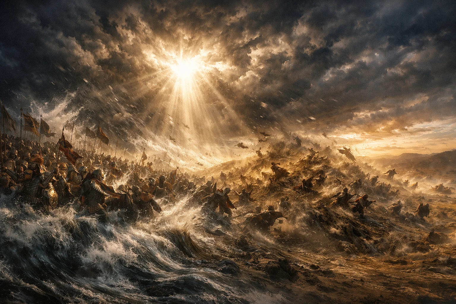 The Roaring Nations Scattered by a Rebuke