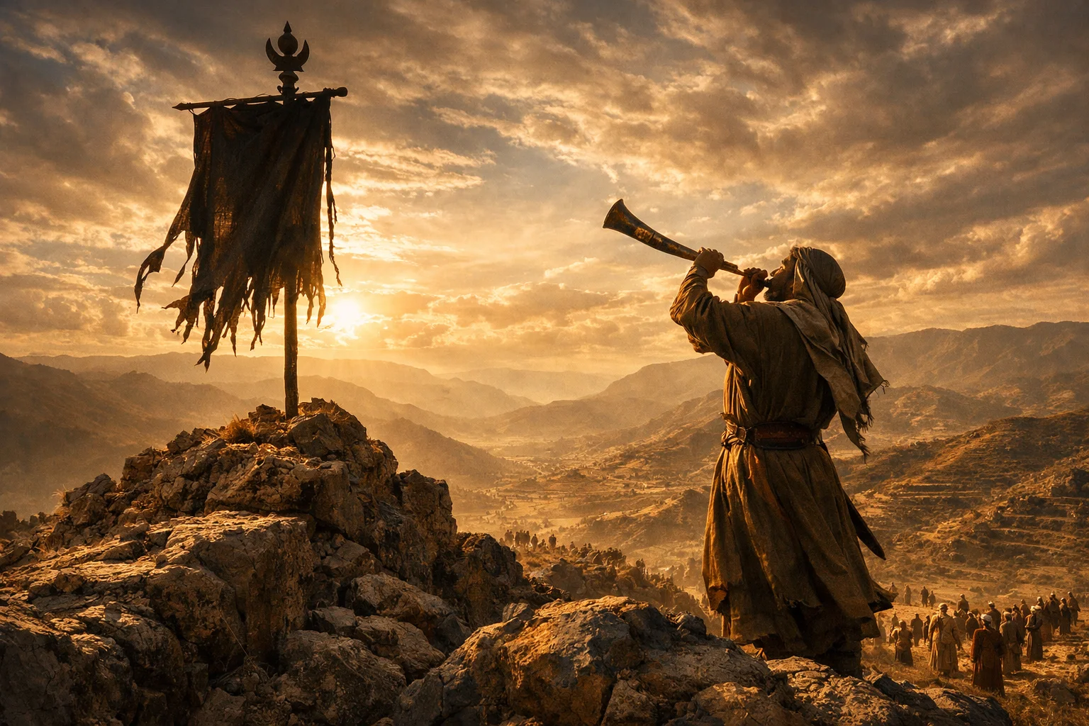 Banner on the Mountains