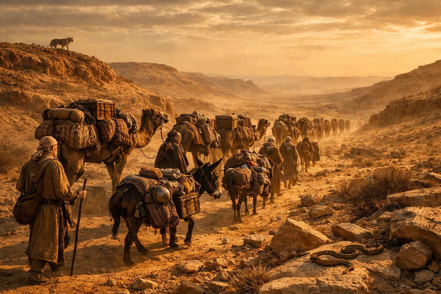 Treasure Caravan Through the Negev