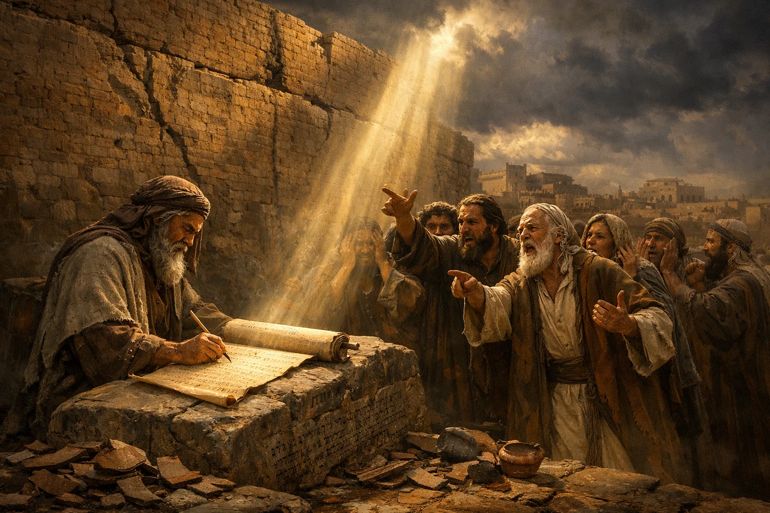 The Rejected Scroll and the Cracked Wall