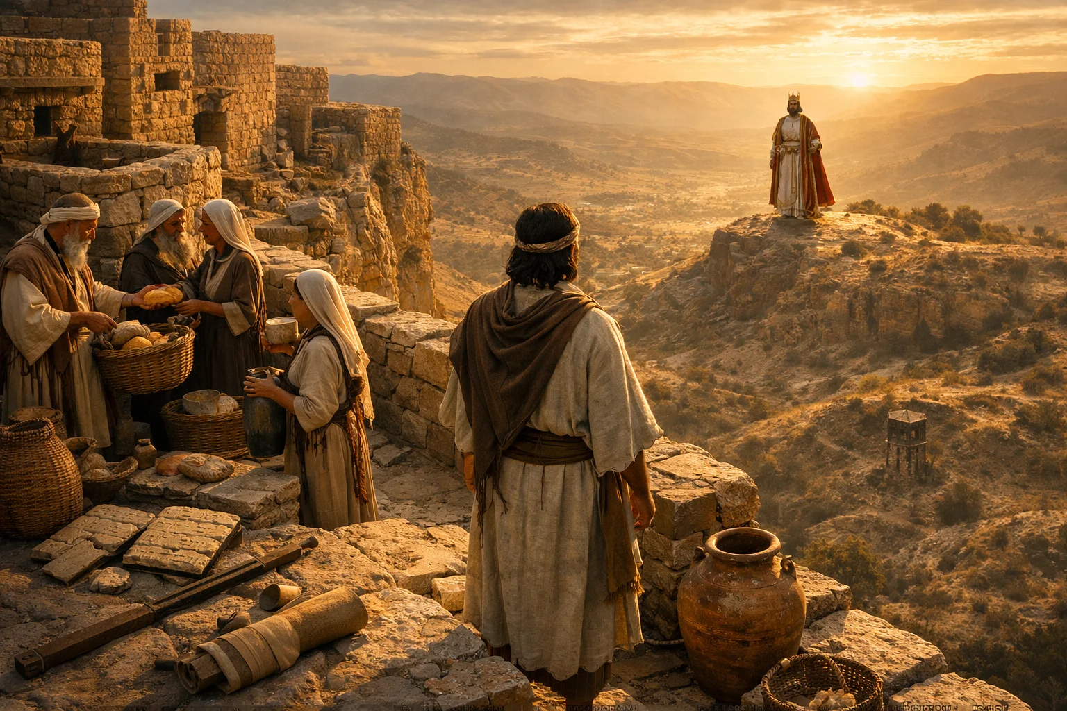 The Righteous on the Heights See the King