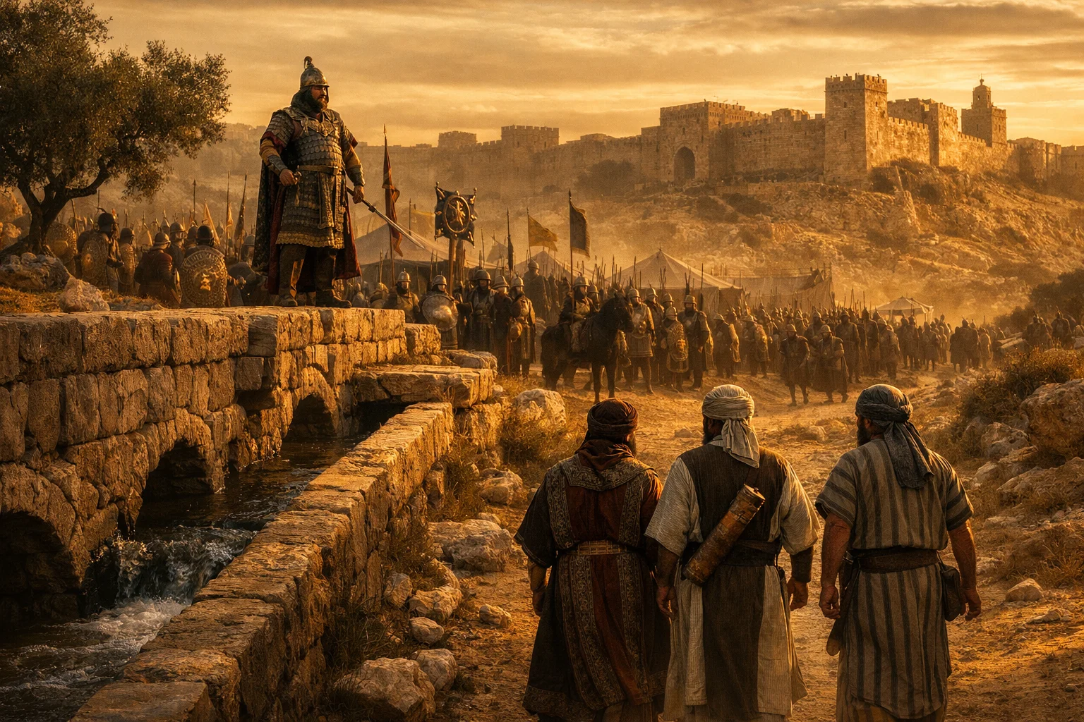 Assyria Encamps at Jerusalem’s Waters