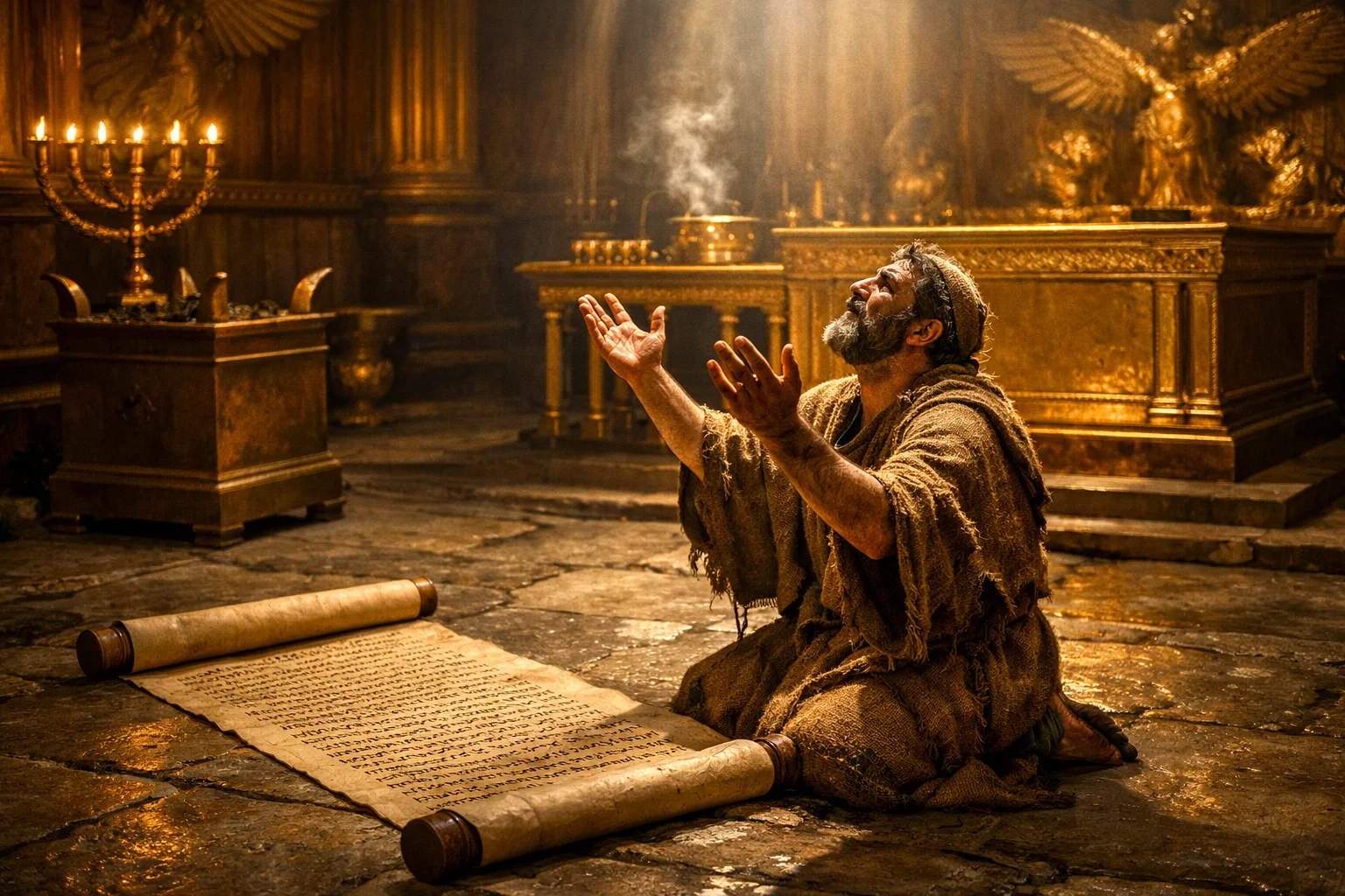 Hezekiah Spreads the Letter Before the LORD