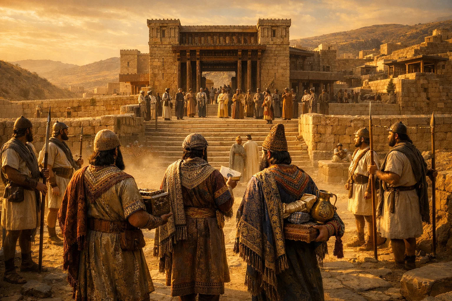 Babylonian Envoys Arrive with Gifts