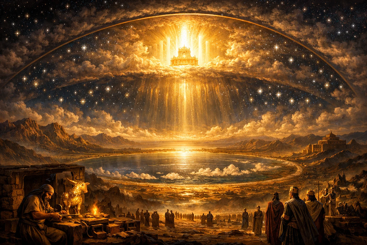 The Creator Above the Earth