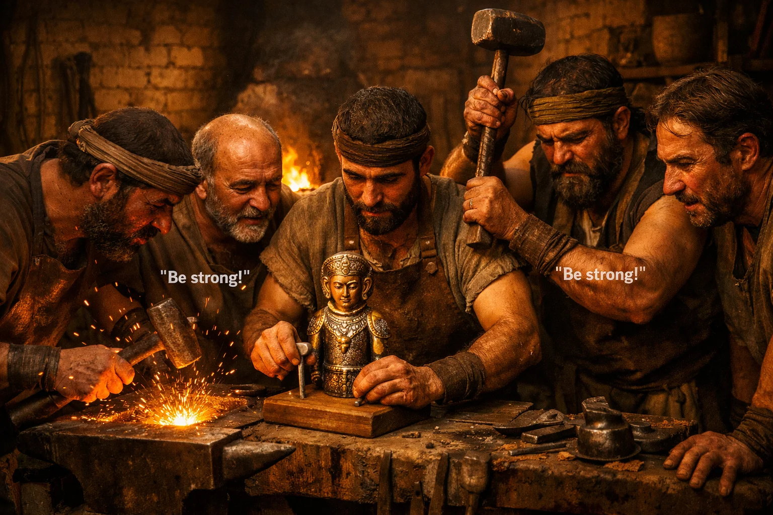 The Idol Makers Encourage One Another