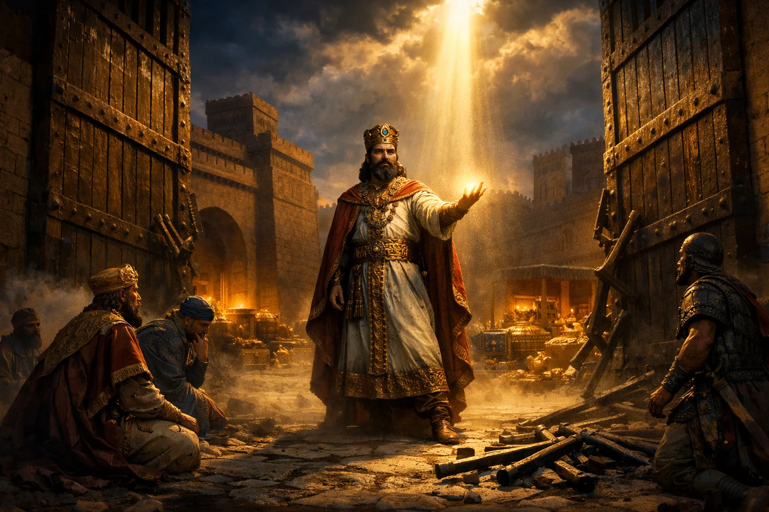 Cyrus Before the Open Gates