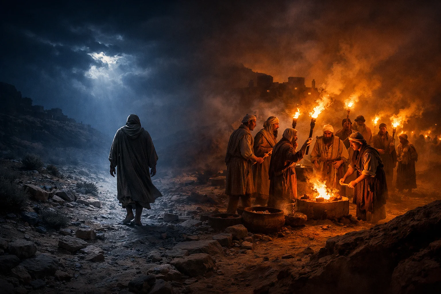 Two Lights in the Darkness