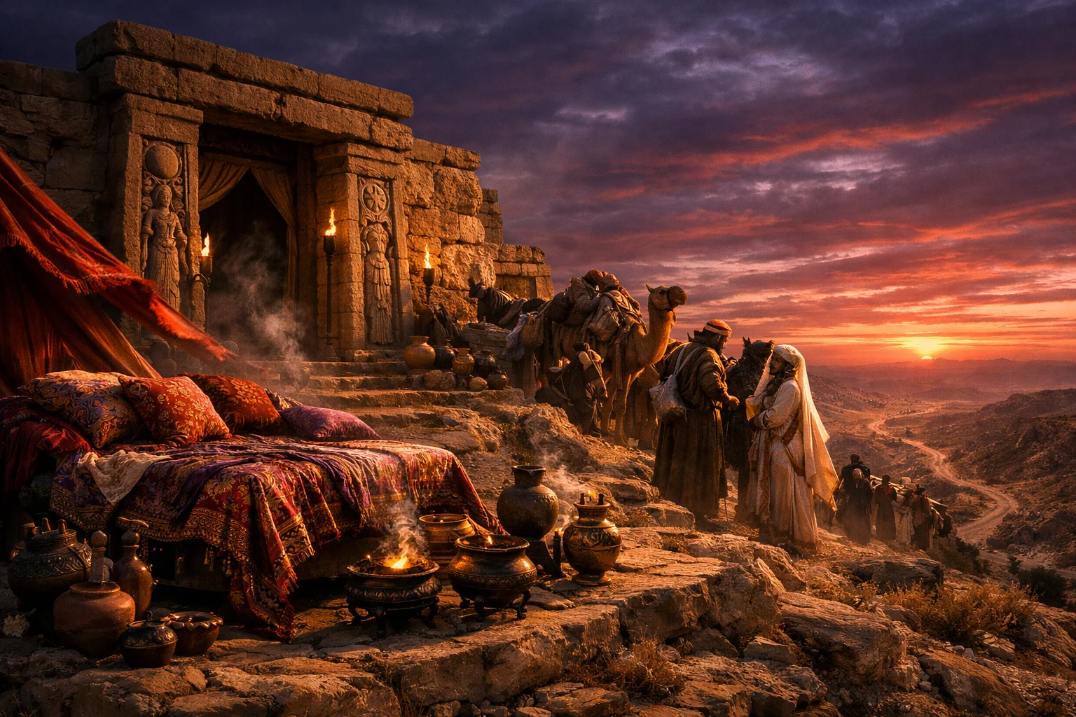 The Bed on the High Hill