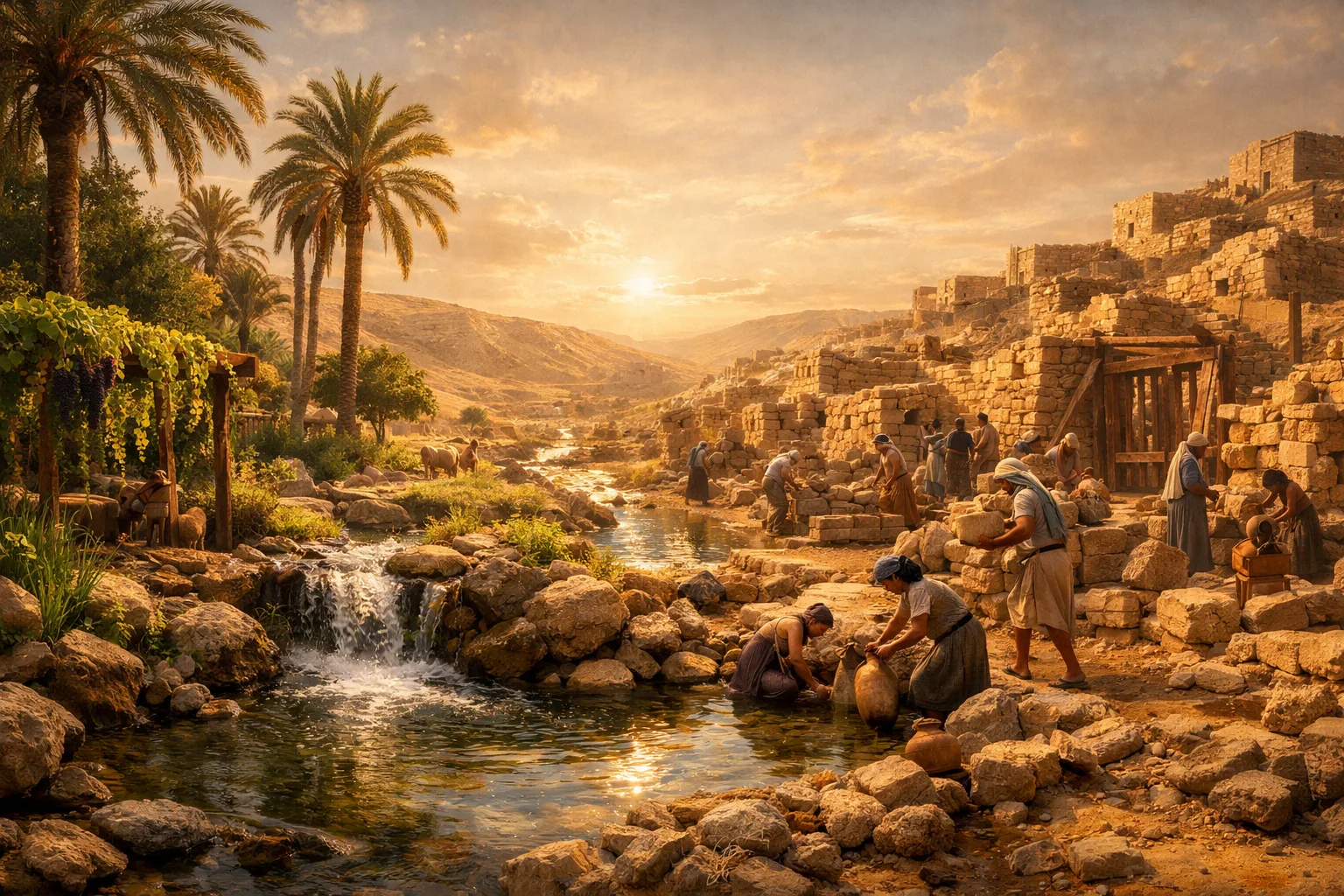 A Well-Watered Garden and Rebuilt Ruins