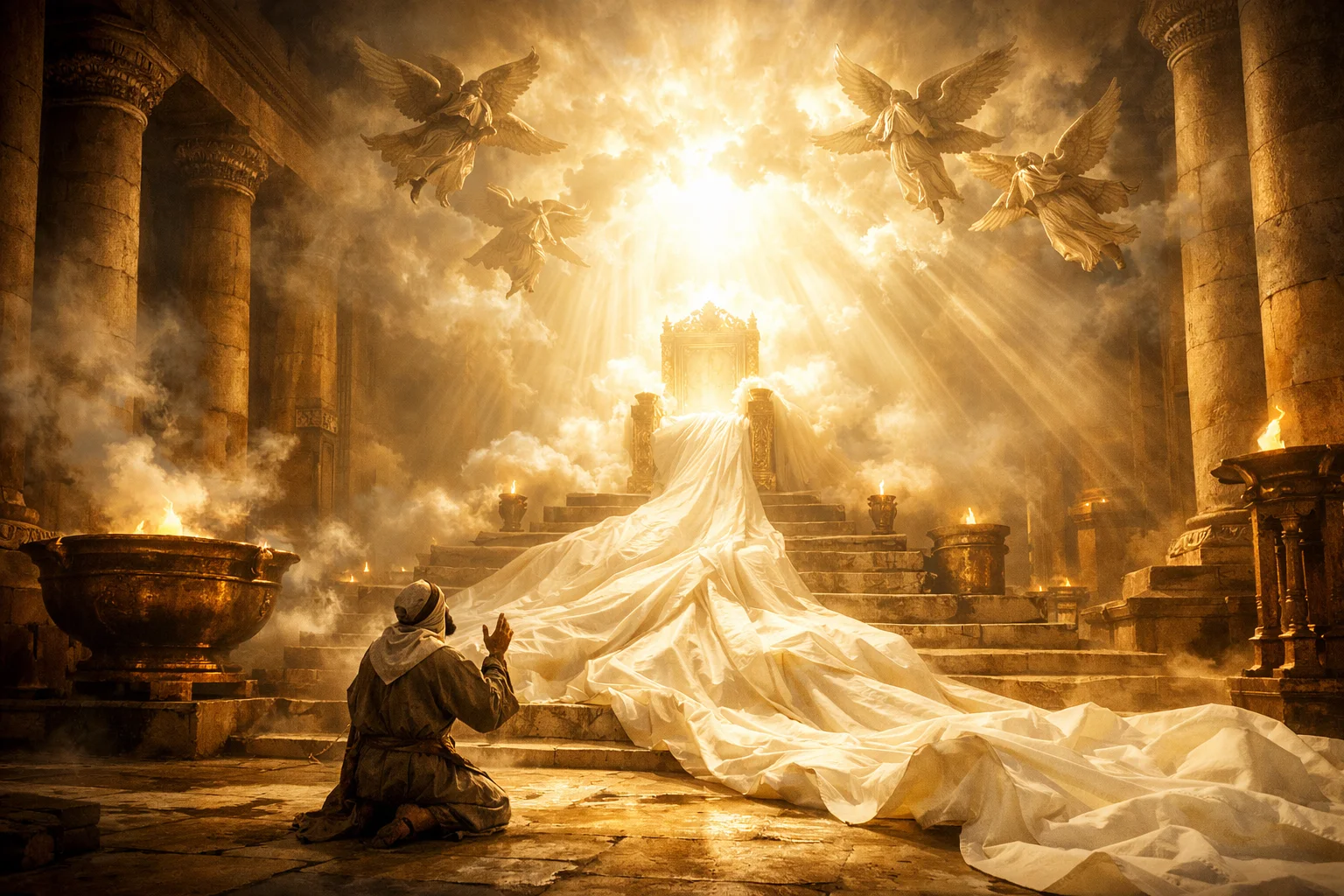 The Exalted Throne in the Temple