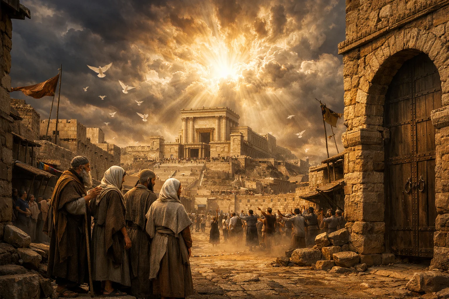 The Voice from the City and the Temple