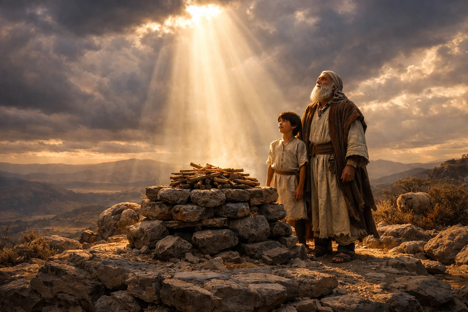 Abraham and Isaac on the Mountain
