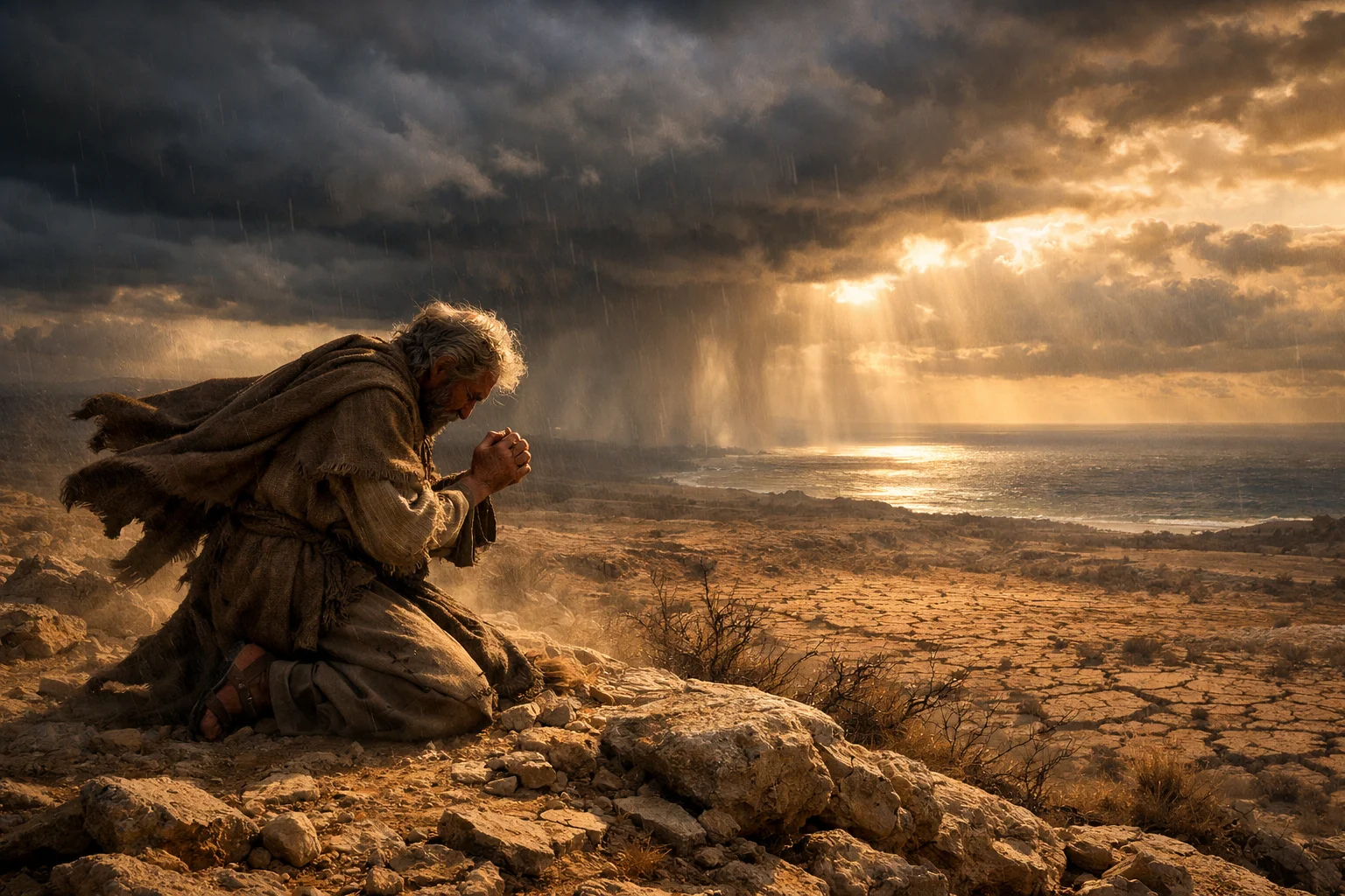 Elijah Prays and the Rain Returns