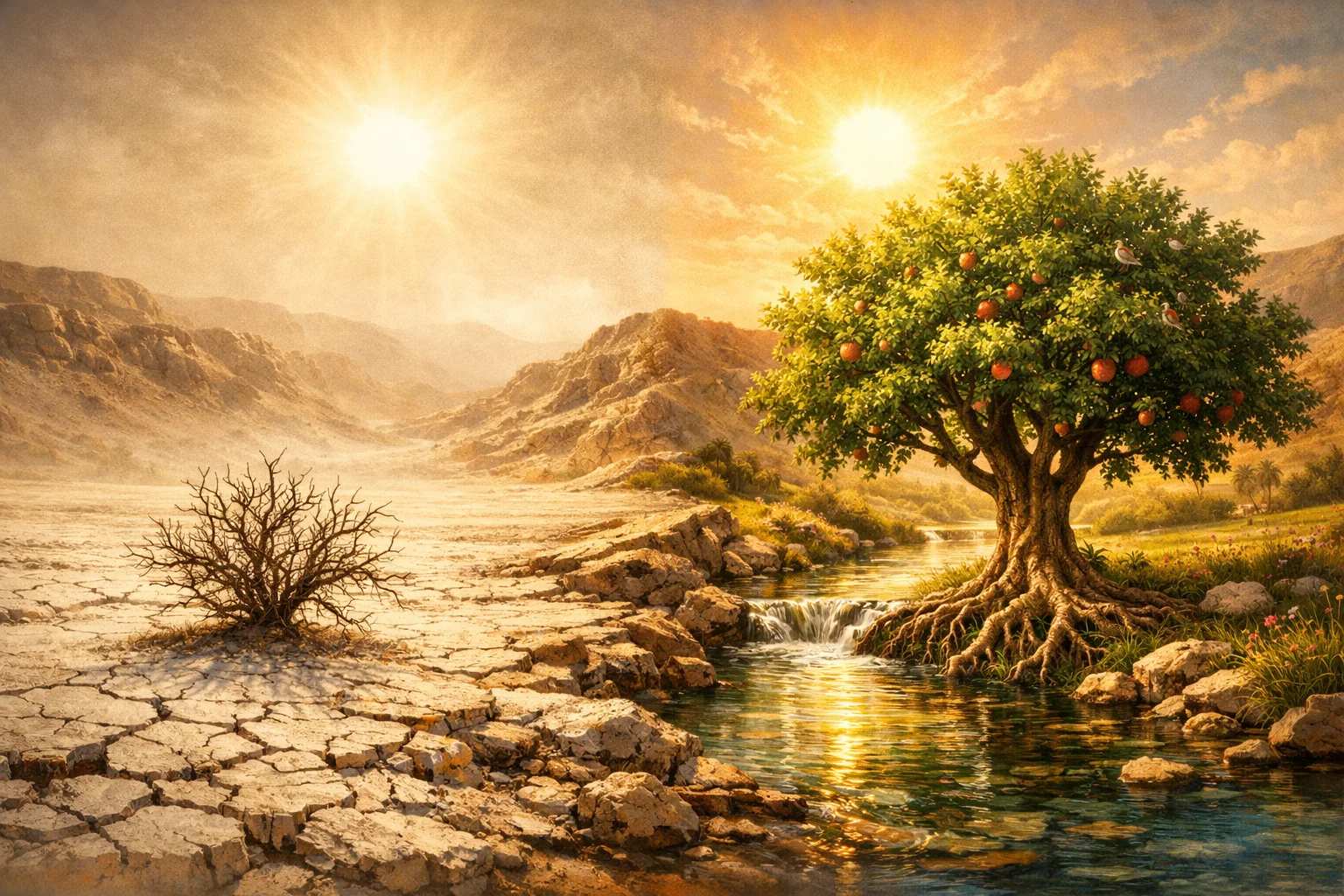 The Withered Bush and the Living Tree