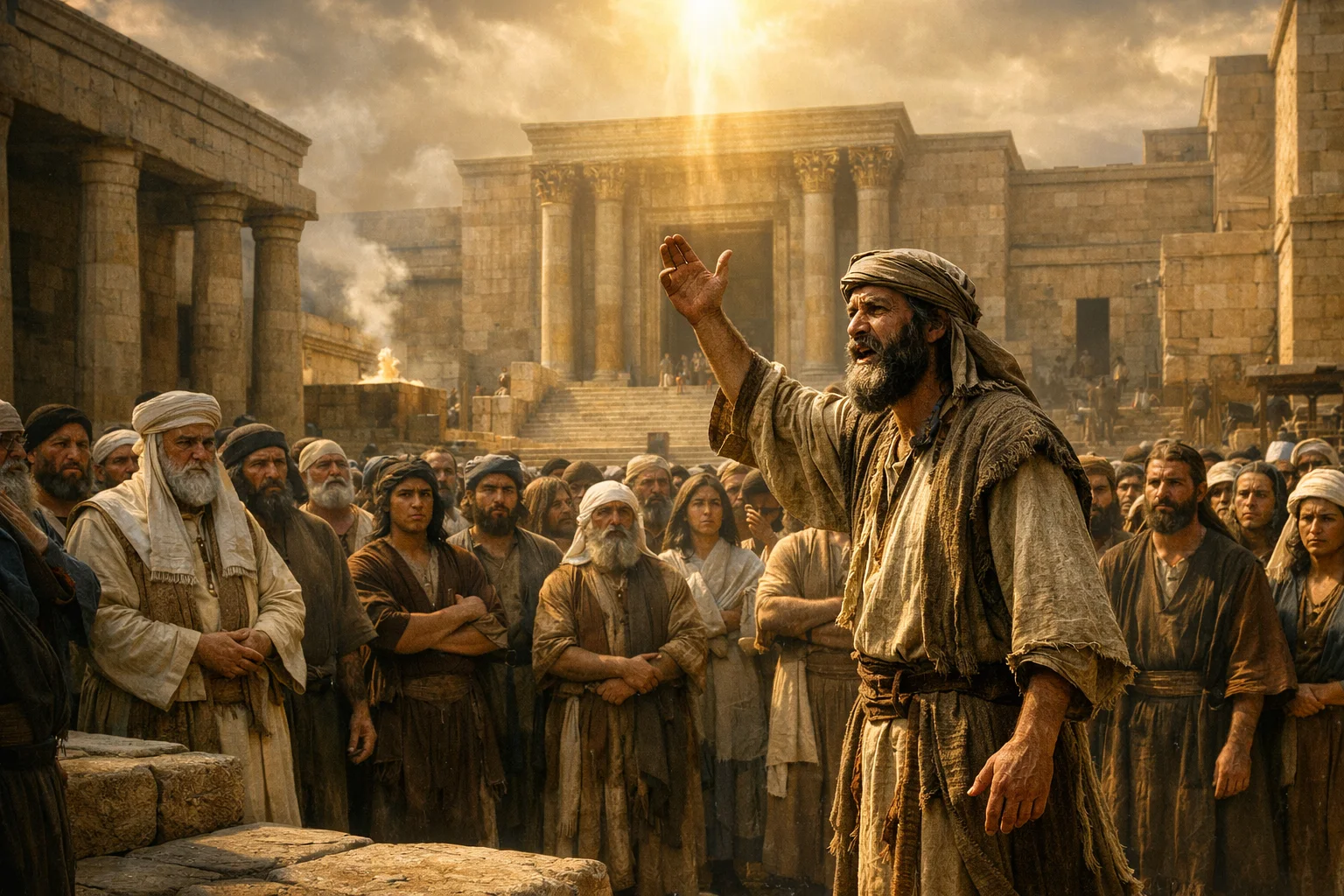 Jeremiah Warns in the Temple Court