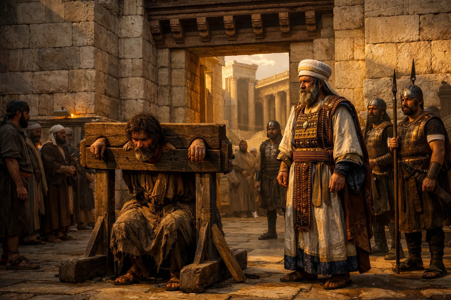 Jeremiah in the Stocks at the Temple Gate