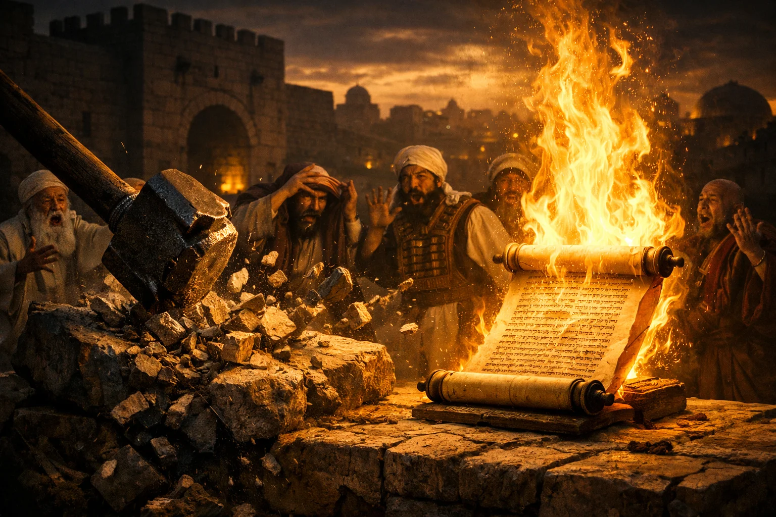 Fire, Hammer, and Exile from God's Presence