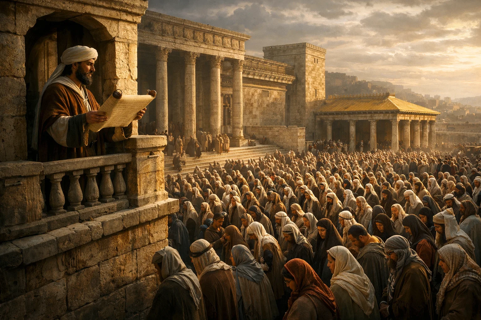 Baruch Reads at the Temple Gate