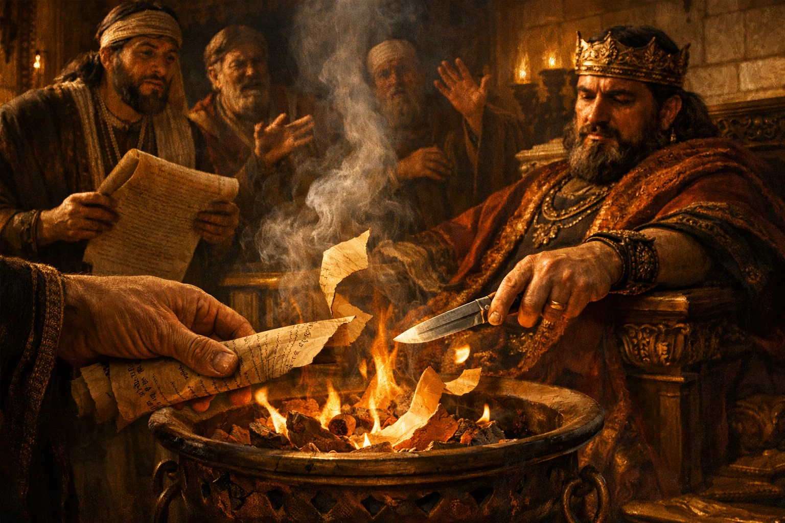 Jehoiakim Burns the Scroll