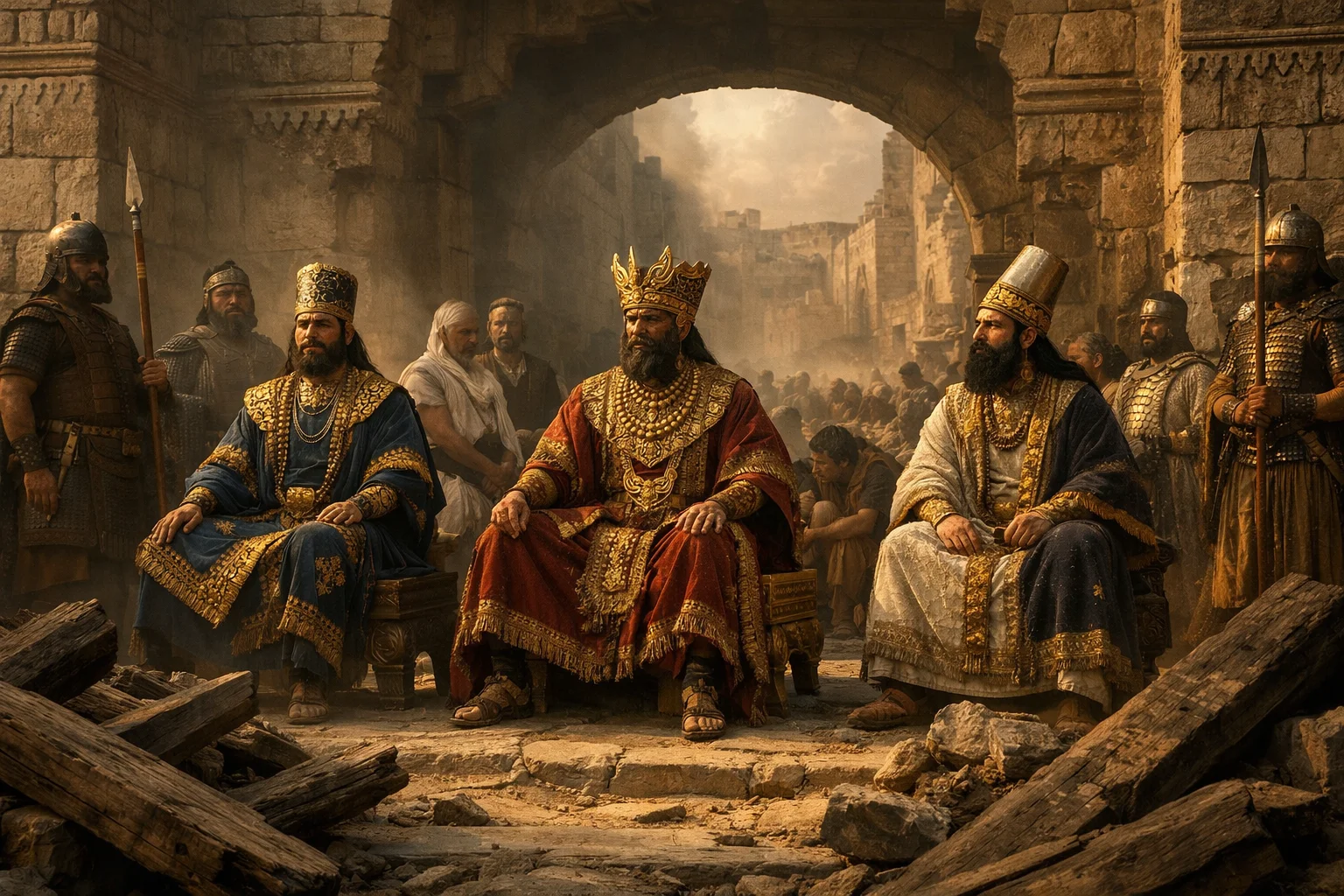 Babylonian Officials at the Middle Gate