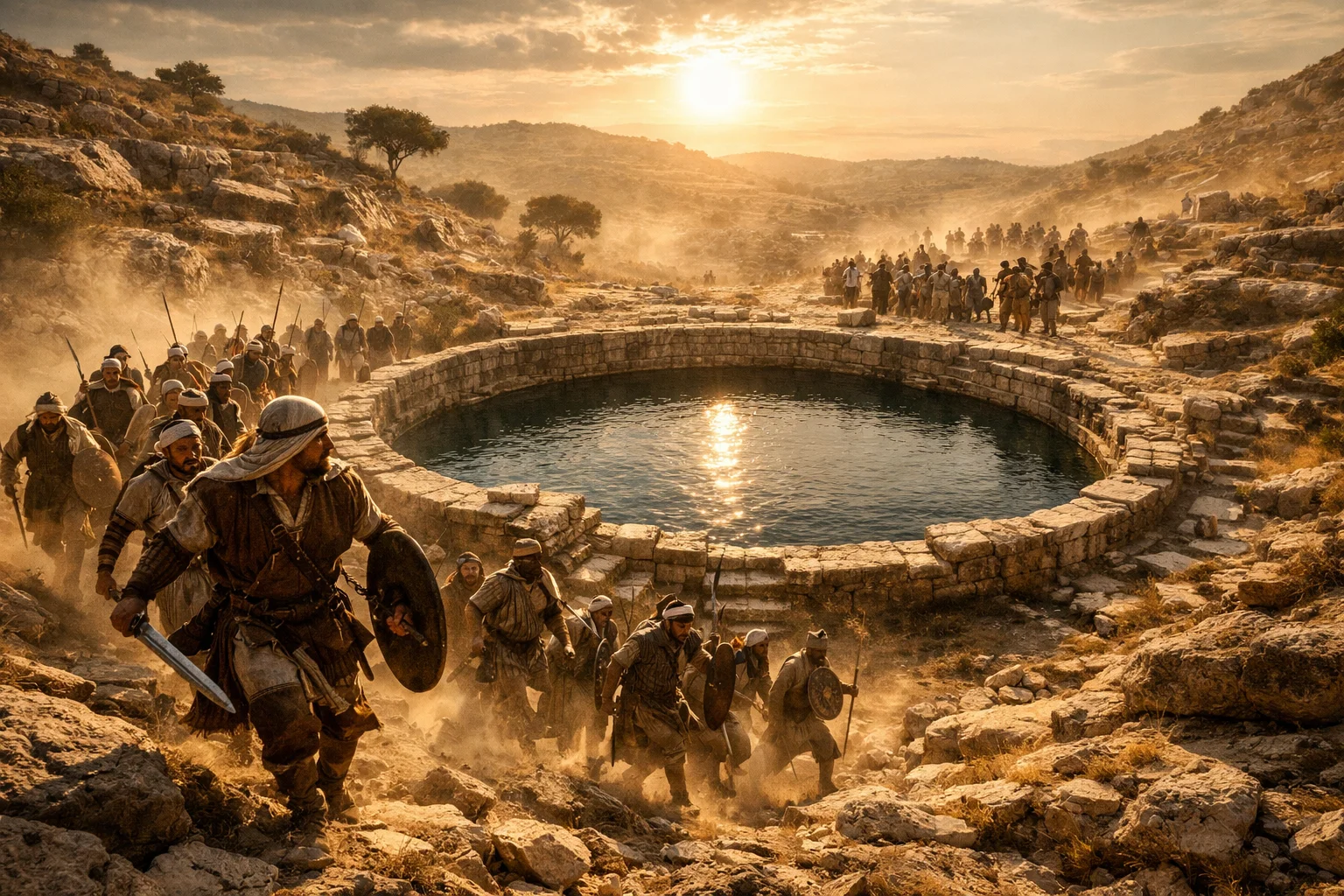 Pursuit at the Great Pool of Gibeon