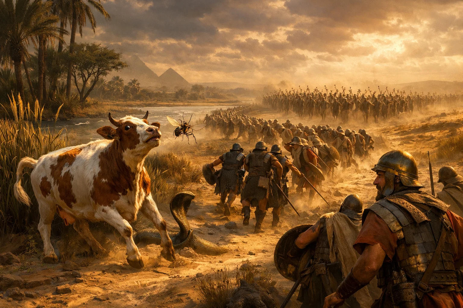 Beautiful Heifer, Fleeing Serpent