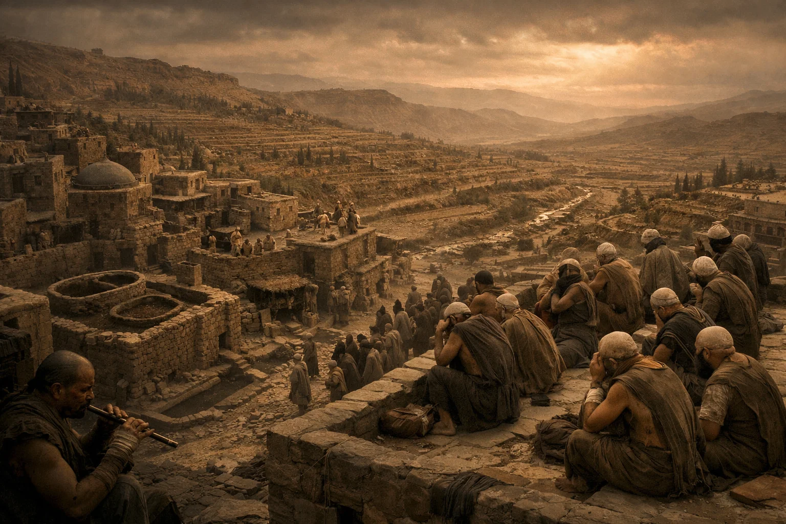 Mourning Across Vineyards and Rooftops