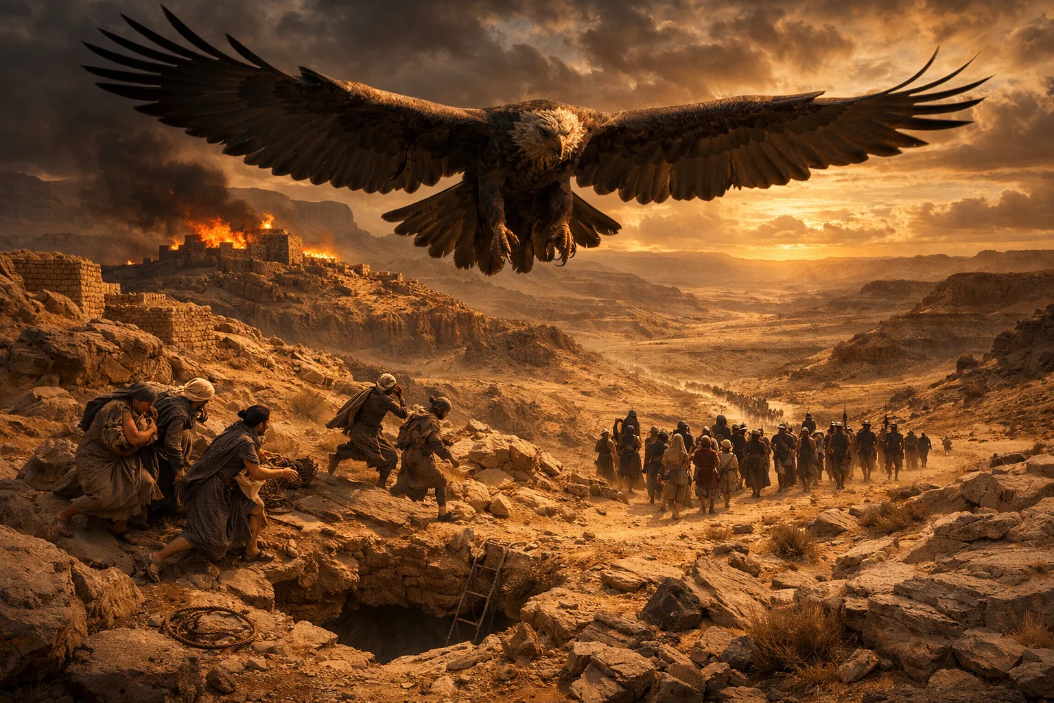 The Eagle, the Pit, and the Exiles