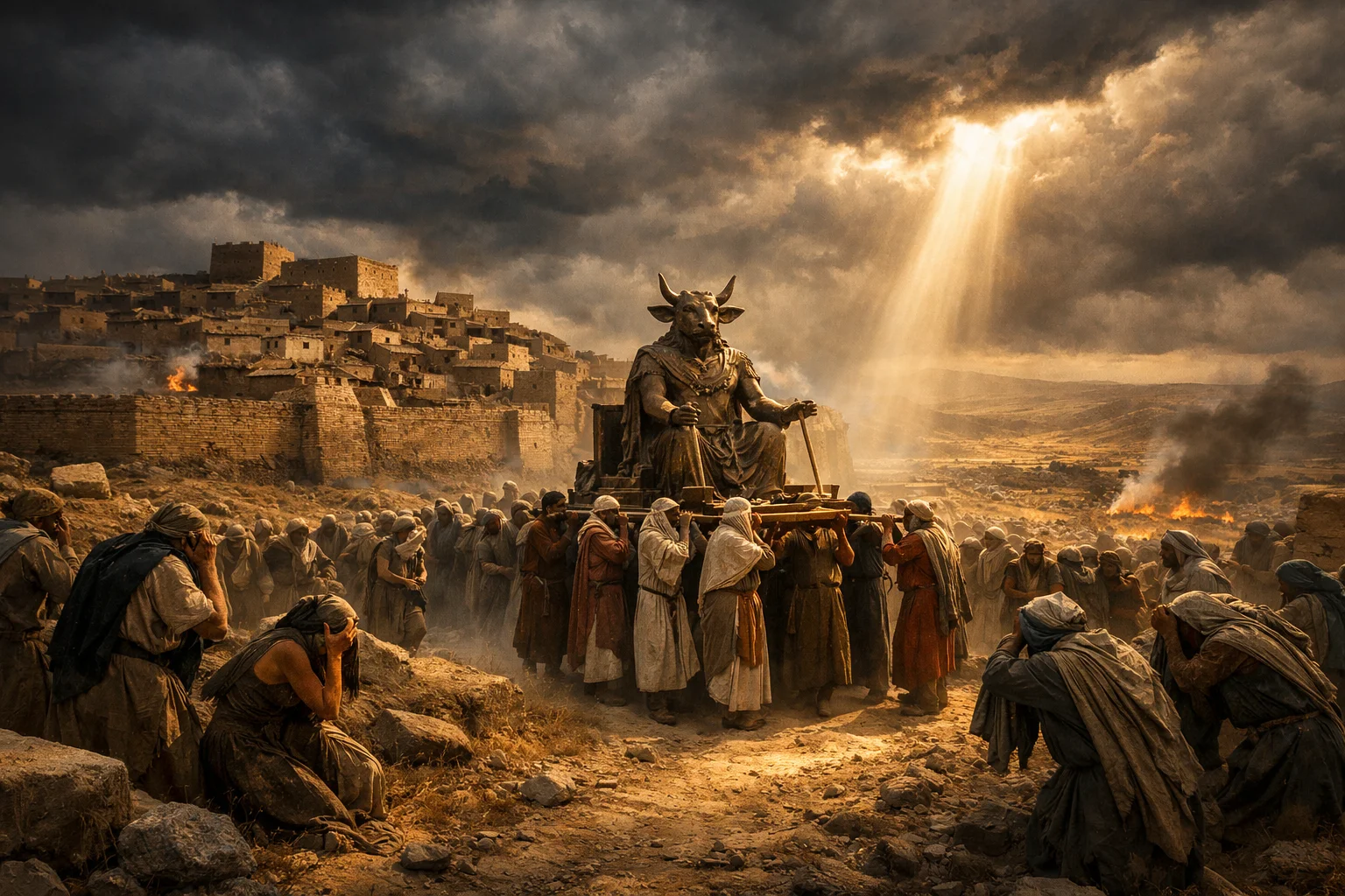 Molek Led into Exile from Rabbah