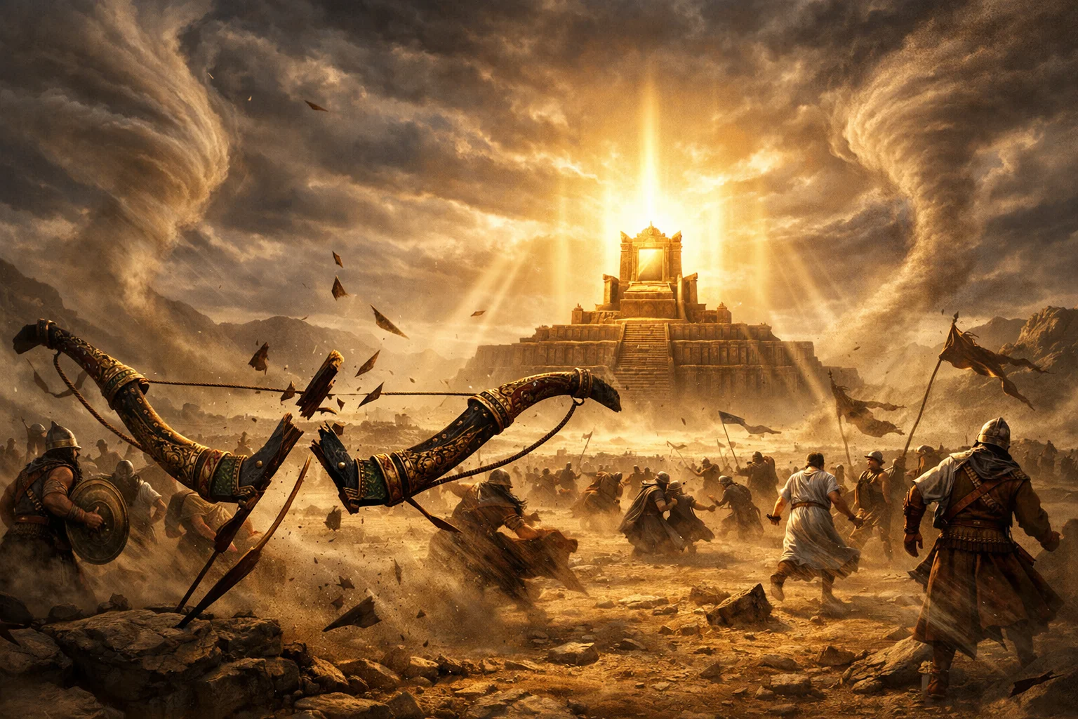 The Bow of Elam Broken by the Four Winds