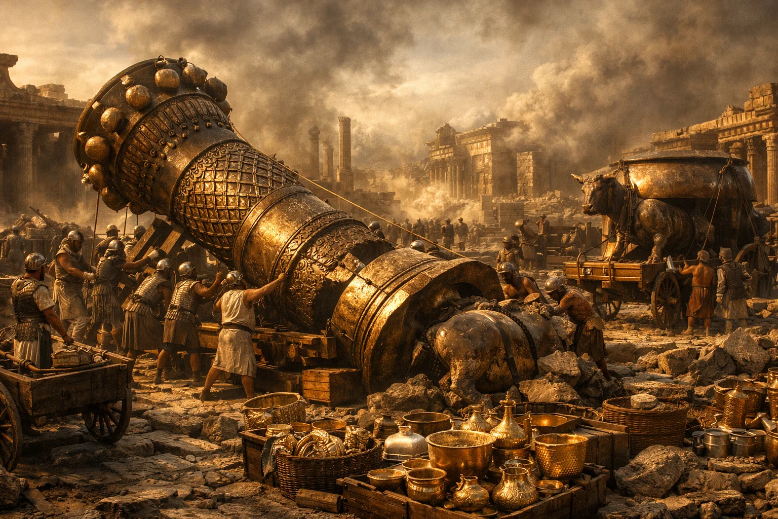 The Bronze Treasures Carried Away