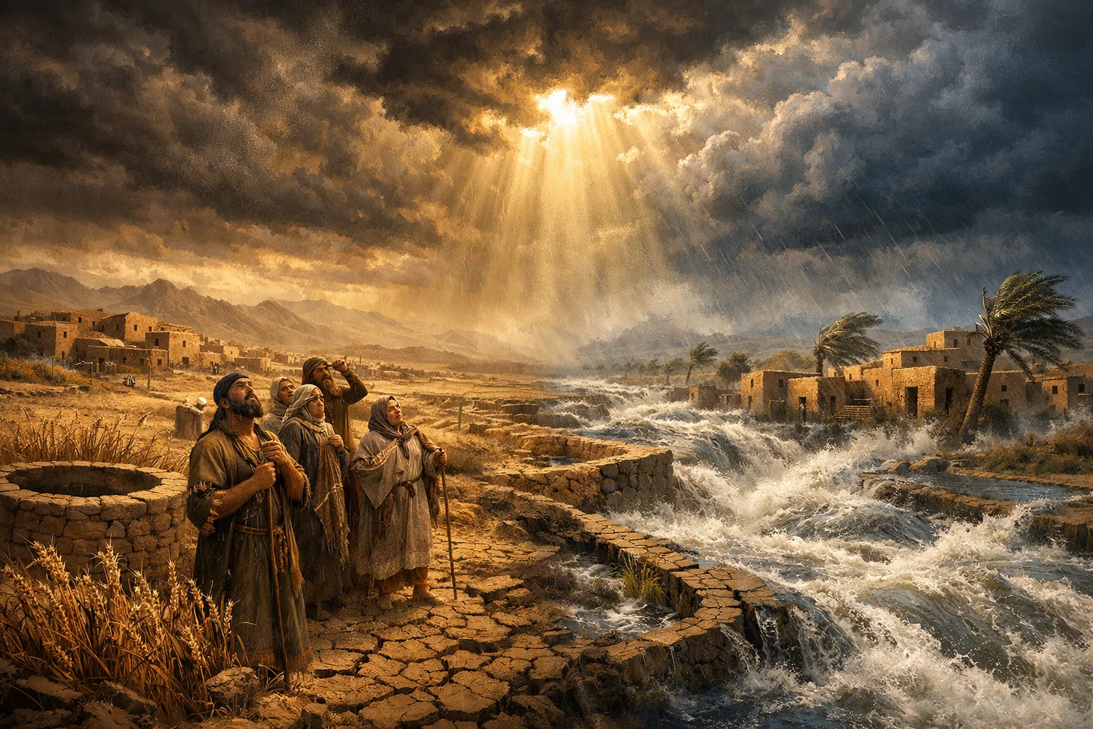 The Lord Withholds and Releases the Waters