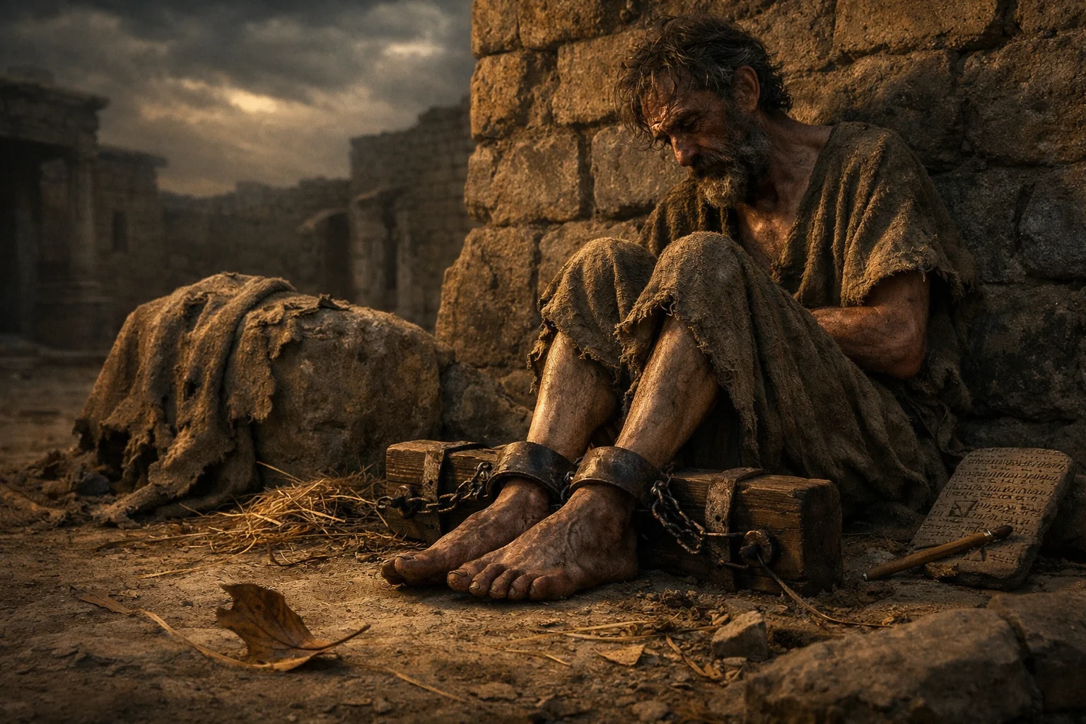 The Shackled Feet and the Withering Garment