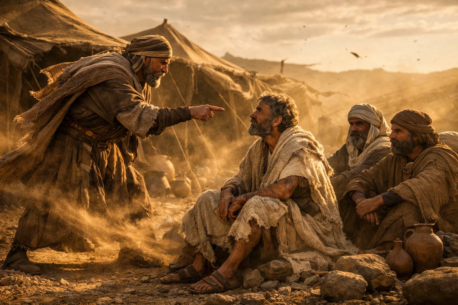 Eliphaz Rebukes the Wind-Filled Words