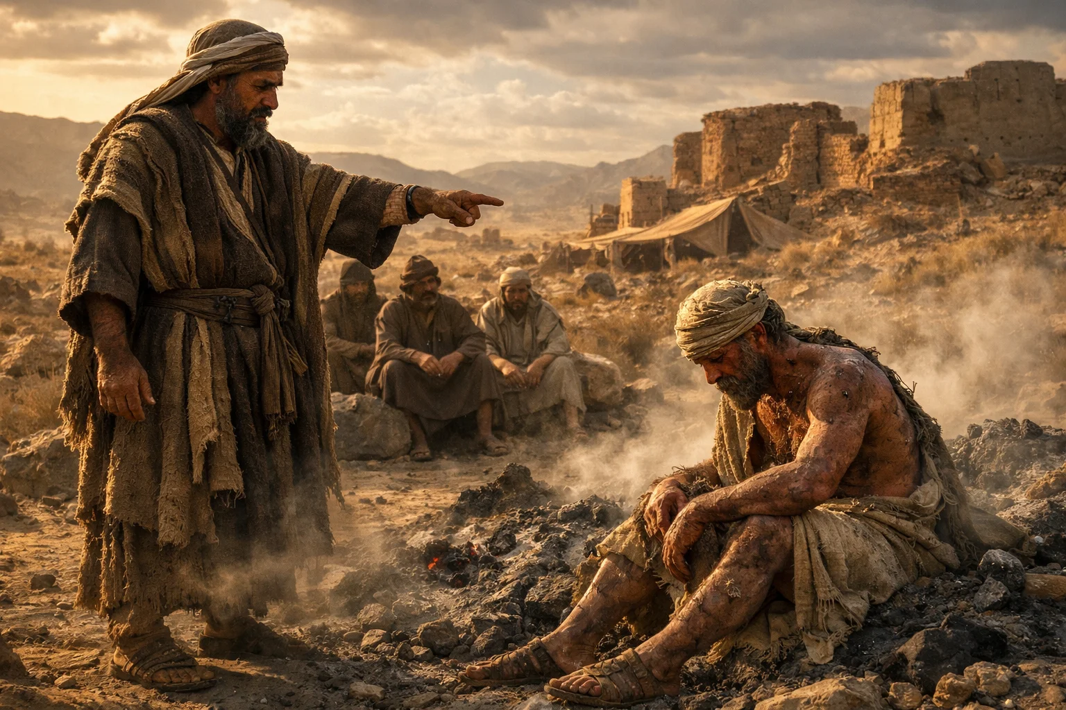 Bildad Rebukes in the Ashes