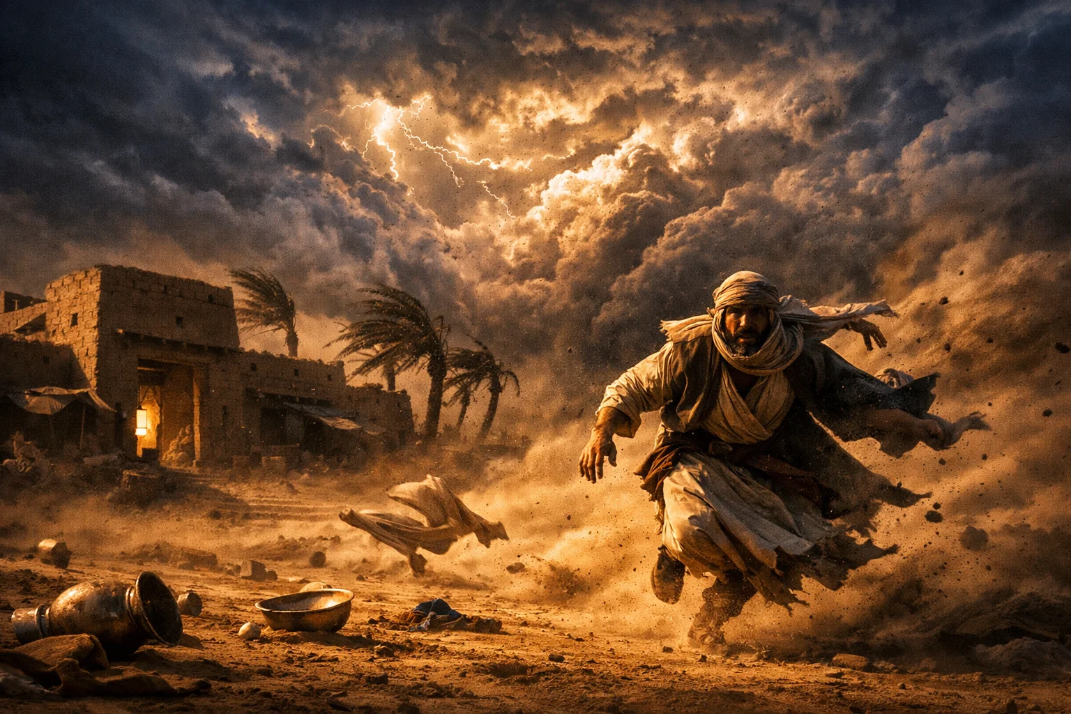 The Night Tempest Drives Him Away