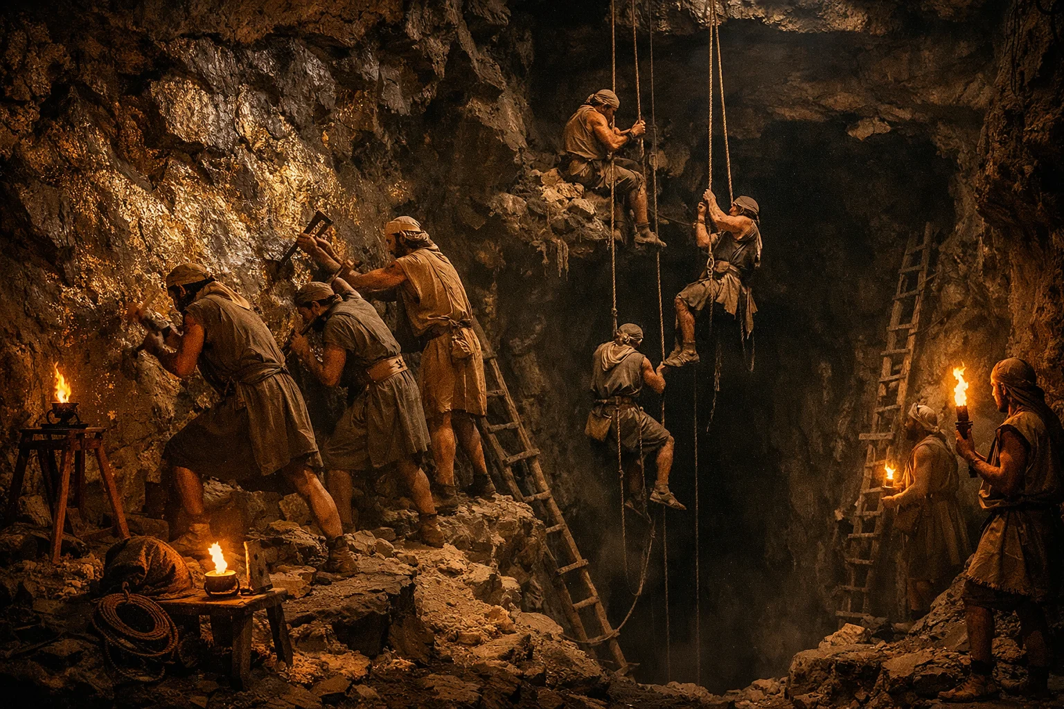 Miners in the Black Depths