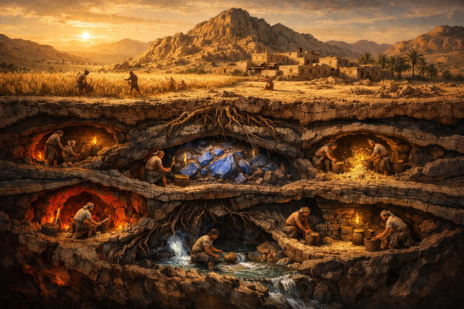 Treasures Beneath the Burning Earth