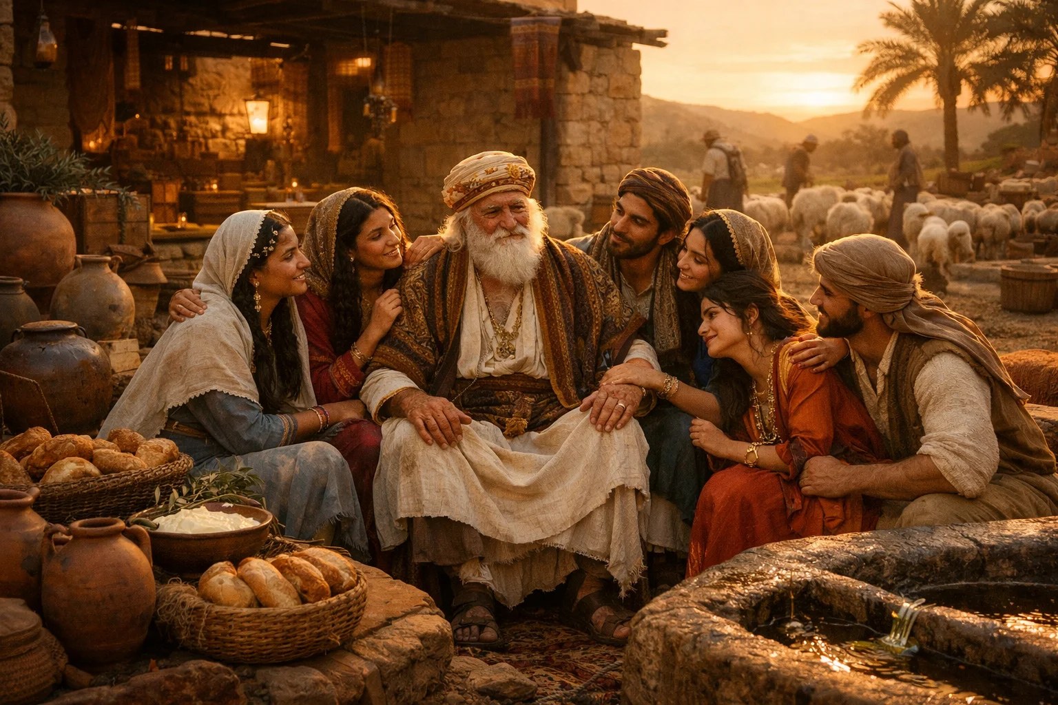 Abundance Around His House