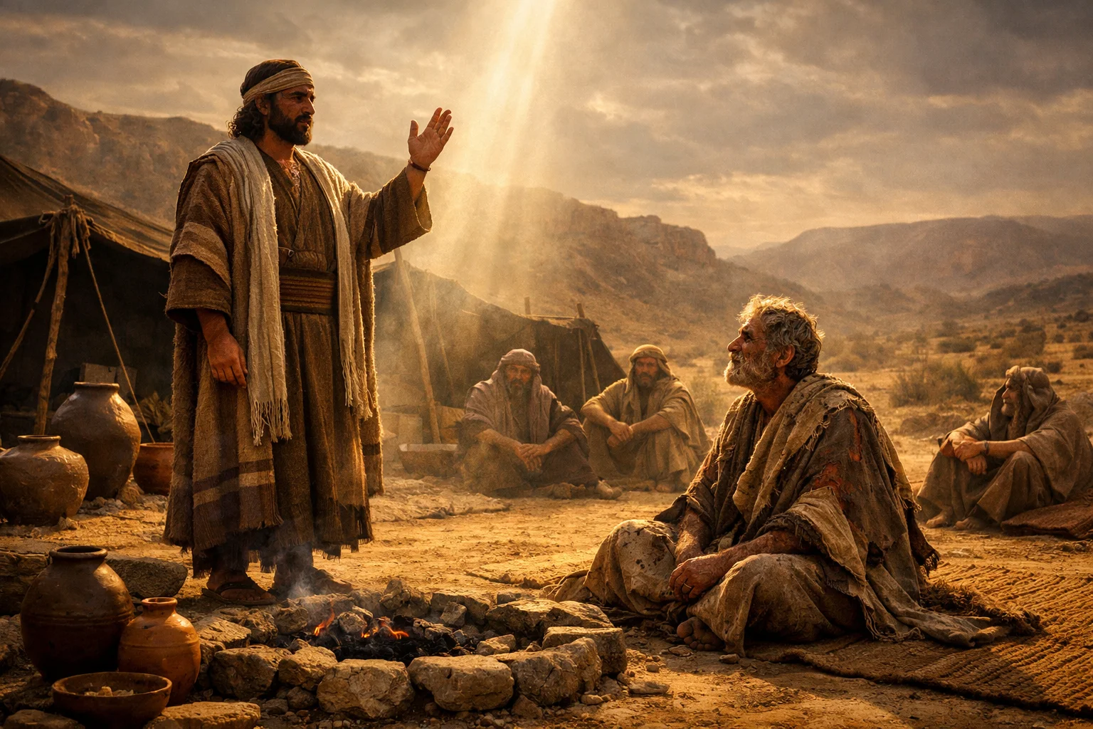 Elihu Calls Job to Listen